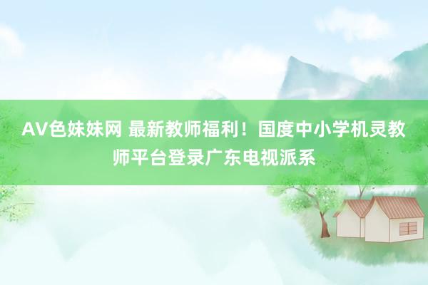 AV色妹妹网 最新教师福利！国度中小学机灵教师平台登录广东电视派系